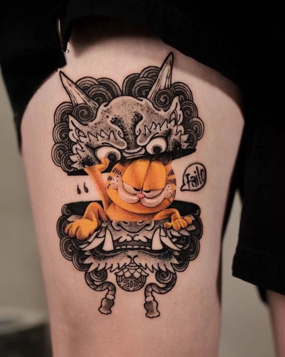 Mẫu hình xăm bắp đùi