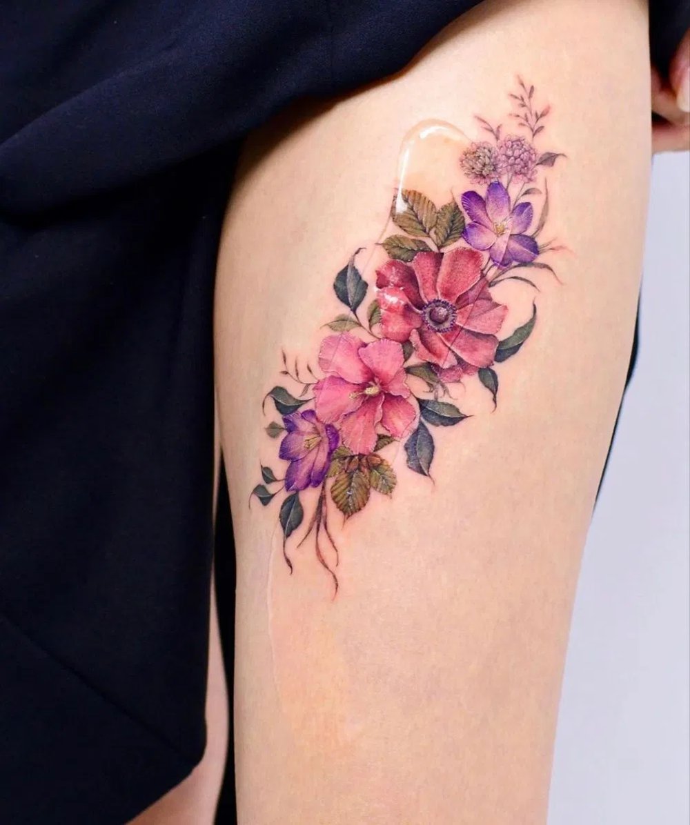 Mẫu hình xăm bắp đùi