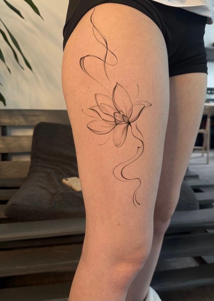 Mẫu hình xăm bắp đùi