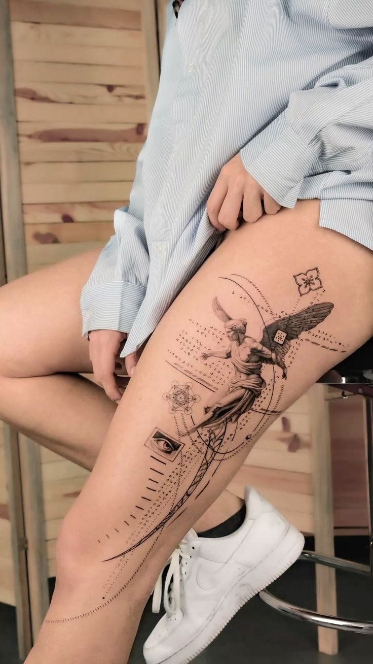 Mẫu hình xăm bắp đùi