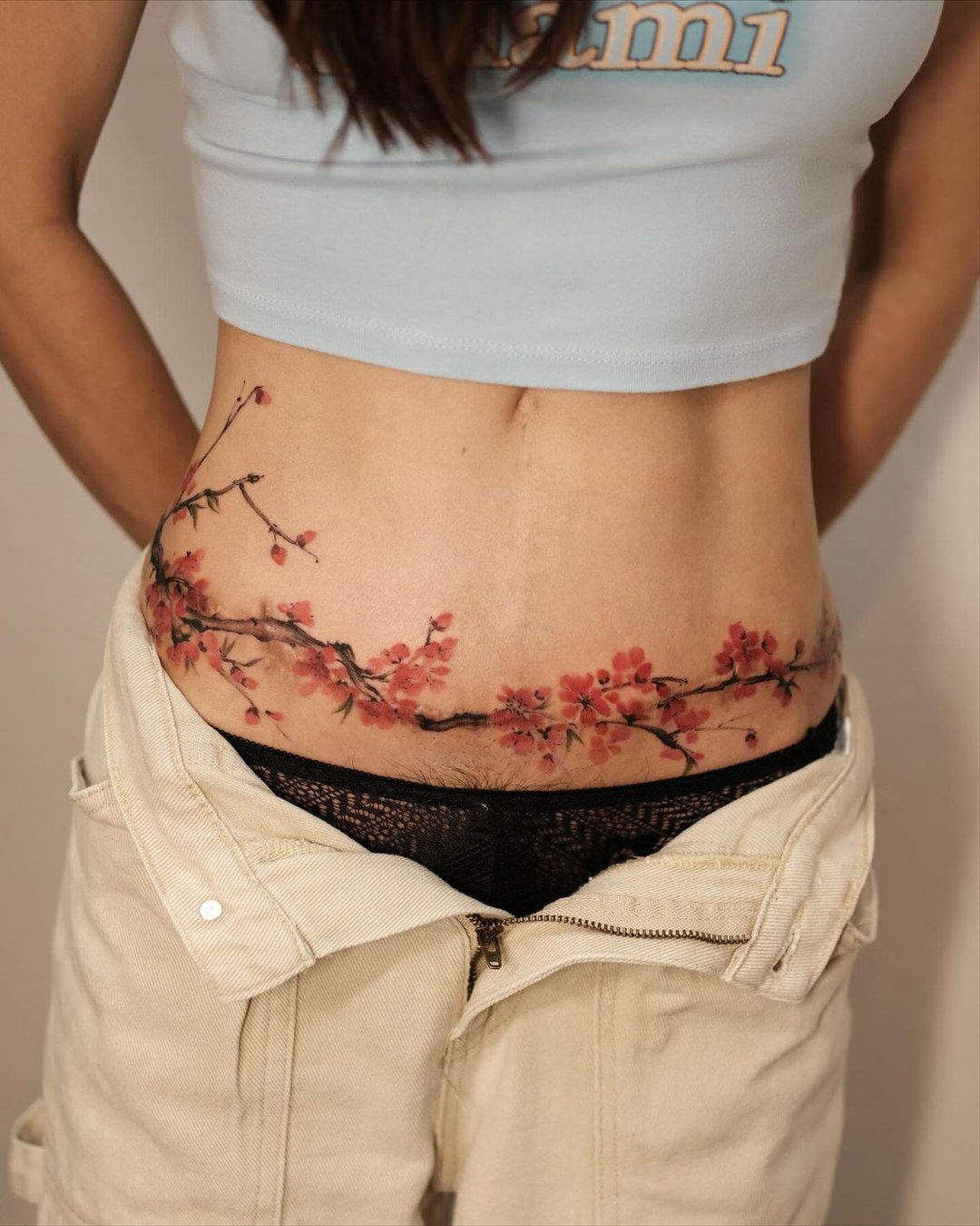 Mẫu hình xăm hõm Venus và bụng dưới – mẫu 37