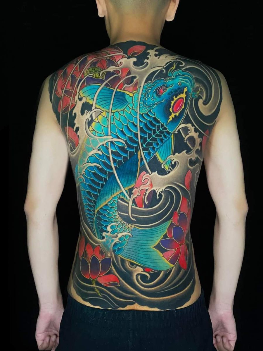 Mẫu hình xăm full lưng nam