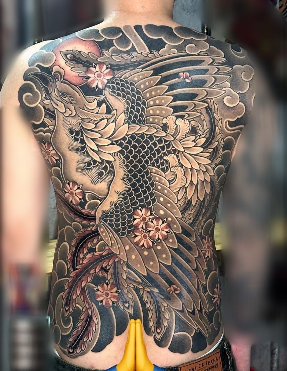 Mẫu hình xăm full lưng nam