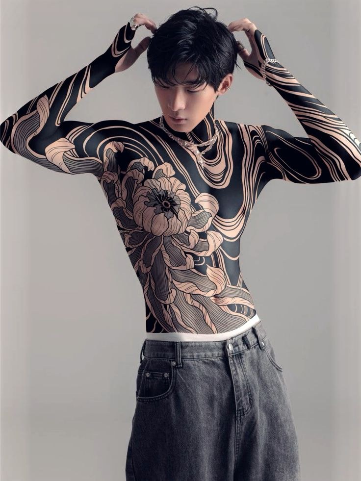Mẫu hình xăm full ngực bụng nam – mẫu 25