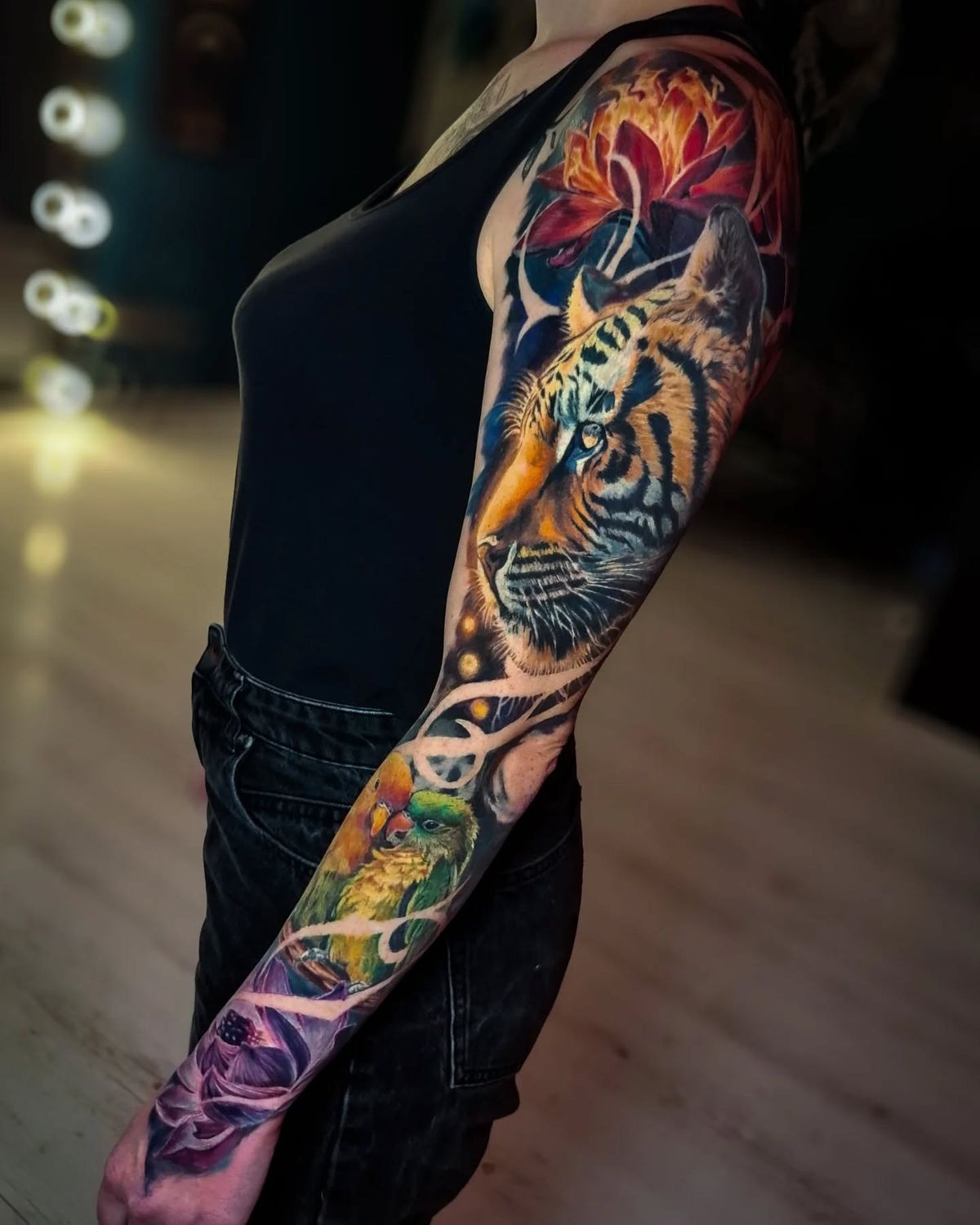 Mẫu hình xăm full tay nữ