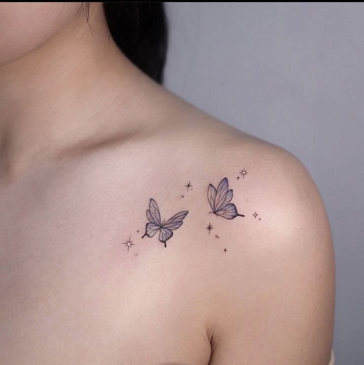 Mẫu hình xăm xương quai xanh cầu vai