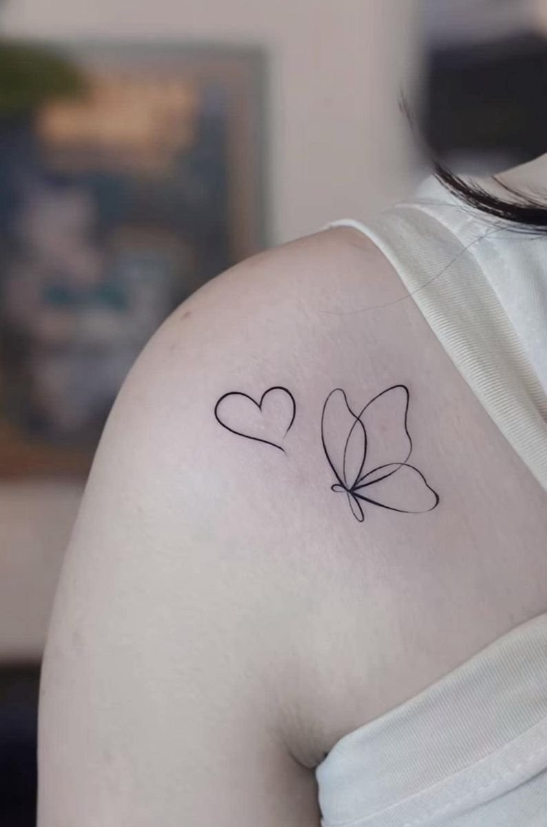 Mẫu hình xăm xương quai xanh cầu vai