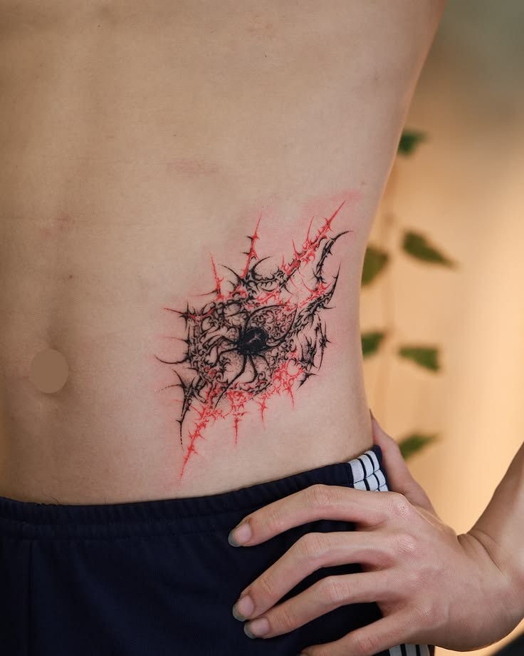 Mẫu hình xăm sườn eo