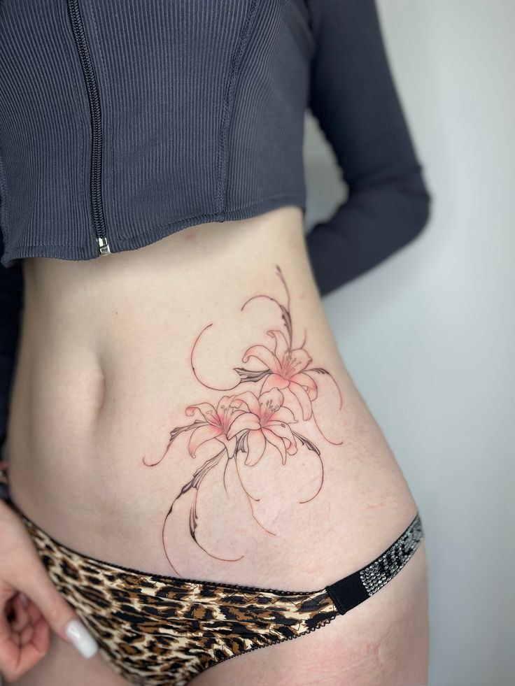 Mẫu hình xăm sườn eo