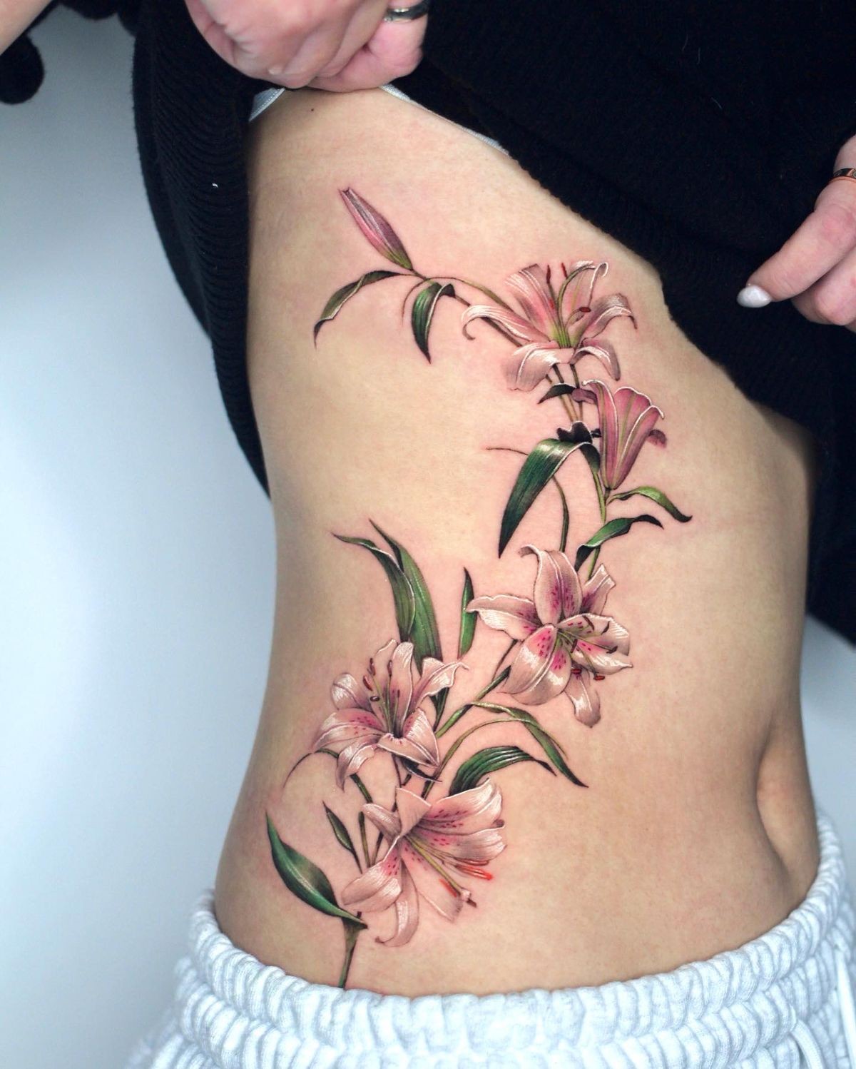 Mẫu hình xăm sườn eo