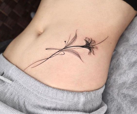 Mẫu hình xăm sườn eo