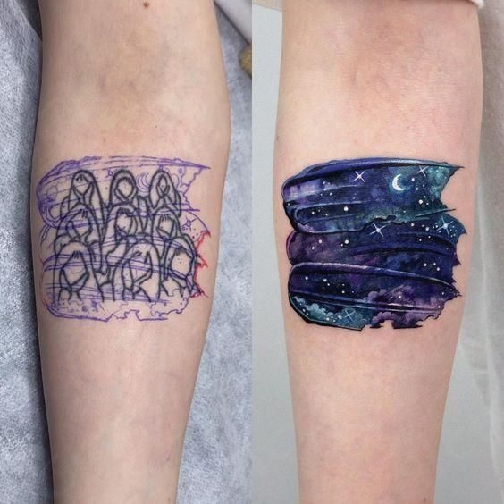 HAN's cover tattoo before after