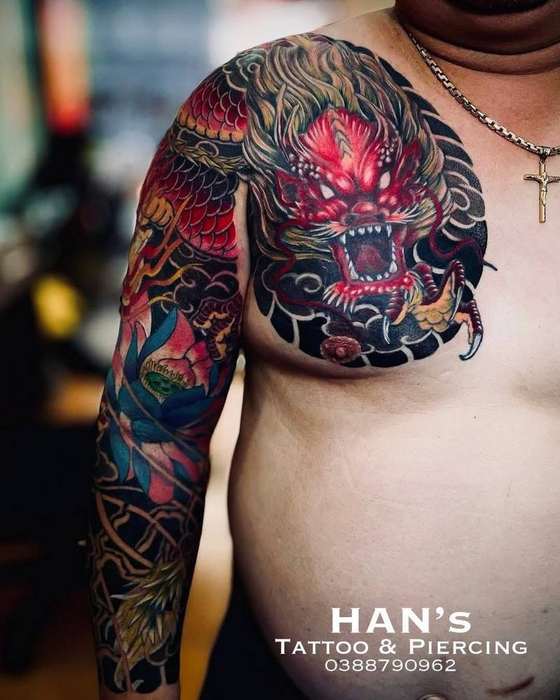 Giảm 20% Hình Xăm Khổ Lớn: Full Tay, Chân, Lưng | HAN's – hình 2